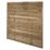 Forest Flat Double-Slatted  Fence Panels Natural Timber 6' x 6' Pack of 3
