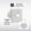 Sensio  100mm Axial Bathroom Shower Extractor Fan Kit With LED Light  White 240V