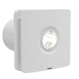 Sensio  100mm Axial Bathroom Shower Extractor Fan Kit With LED Light  White 240V