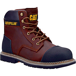 CAT Powerplant   Safety Boots Brown Size 6