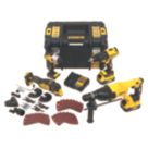 DEWALT DCK407P2T-GB 18V 2 x 5Ah Li-Ion XR Brushless Cordless 4 Piece Kit