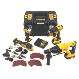 DeWalt DCK407P2T GB 18V 2 x 5Ah Li Ion XR Brushless Cordless 4 Piece Kit Screwfix