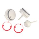 Vaillant 0020048969 Grey Buttons 3 Pack