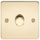 Knightsbridge FP2181PB 1-Gang 2-Way LED Dimmer Switch  Polished Brass