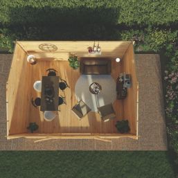 Mercia Home Office Director 16' x 12' 6" (Nominal) Apex Timber Log Cabin