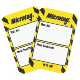 Scafftag  Microtag Inserts (Yellow) 20 Pack