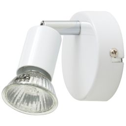 Essentials Sasha Round 1-Light Spotlight White