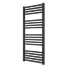 Ximax 1174mm x 500mm 1611BTU Black Flat Designer Towel Radiator