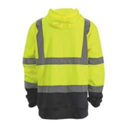 Scruffs  Hi-Vis Hoodie Yellow / Navy 3X Large 55" Chest