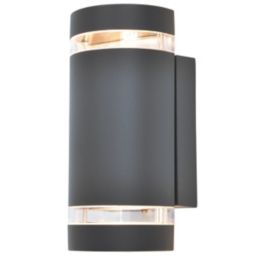 Lutec Focus Outdoor Up/Down Wall Light Dark Grey