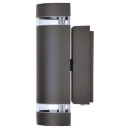 Lutec Focus Outdoor Up/Down Wall Light Dark Grey