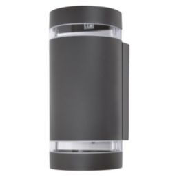Lutec Focus Outdoor Up/Down Wall Light Dark Grey