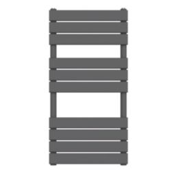 Flomasta Flat Bar 1000mm x 500mm 1576BTU Anthracite Vertical Designer Radiator