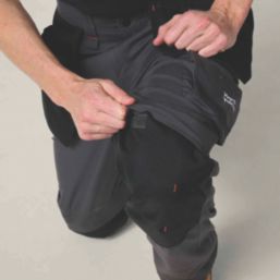 Hard Yakka Raptor Active Holster Work Trousers Graphite 30" W 32.5" L