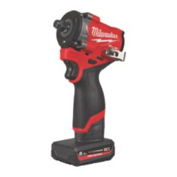 Milwaukee M12 FCIWF12G3-502X FUEL 12V 2 x 5.0Ah Li-Ion RedLithium High Output Brushless Cordless Impact Wrench