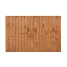 Forest Vertical Board Closeboard  Fence Panels Golden Brown 6' x 4' Pack of 20