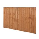 Forest Vertical Board Closeboard  Fence Panels Golden Brown 6' x 4' Pack of 20