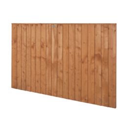 Forest Vertical Board Closeboard  Fence Panels Golden Brown 6' x 4' Pack of 20