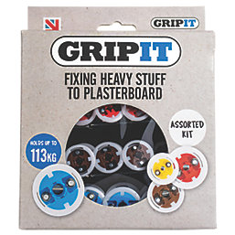 GripIt Assorted Plasterboard Fixings 32 Pieces