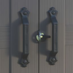 Keter Factor 8' x 10' 6" (Nominal) Apex Resin Shed Brown