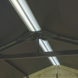 Keter Factor 8' x 10' 6" (Nominal) Apex Resin Shed Brown