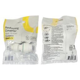 Flomasta  Plastic Push-Fit Reducing Couplers 22mm x 15mm 2 Pack