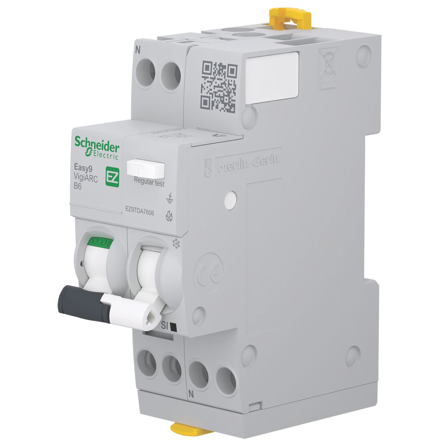 Schneider Electric Easy9 6A 30mA Type A DP B Curve AFDD RCBO (747JE)