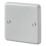 MK Metal-Clad Plus 1-Gang Metal Clad Blanking Plate Aluminium