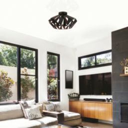 Eglo Carlton 6 Ceiling Light Black/Copper