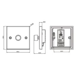 Knightsbridge  1-Gang 2-Way LED Intelligent Dimmer Switch  Antique Brass