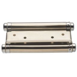 Smith & Locke Satin Nickel  Spring Hinge 150mm x 153mm