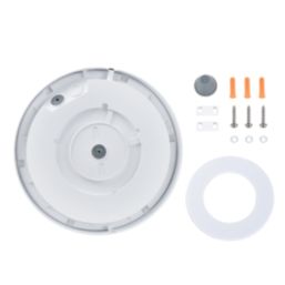 Lexco Pegasi Outdoor Round Photocell LED Bulkhead Light White 17W 1200-1900lm