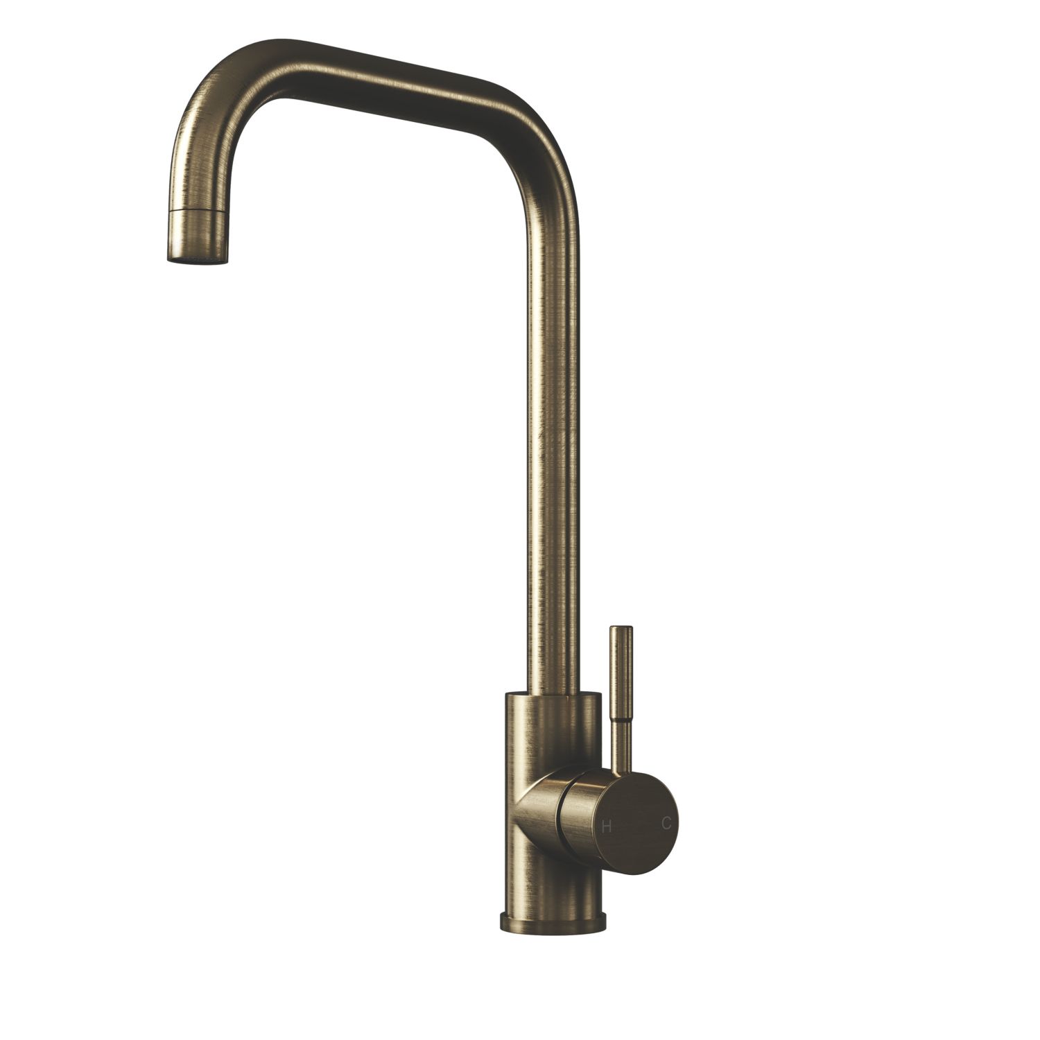 ETAL Vito Square Neck Single Lever Mono Mixer KitchenTap Antique Brass (747VN)