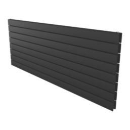 Ximax Oceanus Duplex 595mm x 1500mm 4935BTU Black Horizontal Designer Radiator