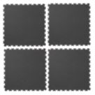 Garage Floor Tile Company X-Joint Interlocking Floor Tiles Black 5mm 4 Pack