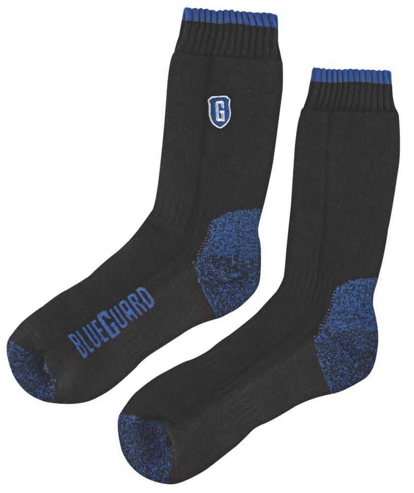 SockShop Blueguard Anti-Abrasion Durability Socks Black Size 9-11 ...