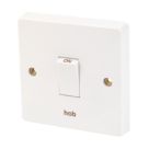 Crabtree Capital 20A 1-Gang DP Hob Switch White