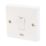 Crabtree Capital 20A 1-Gang DP Hob Switch White