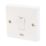 Crabtree Capital 20A 1-Gang DP Hob Switch White