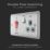 British General Nexus Metal 45A 2-Gang DP Cooker Switch & 13A DP Switched Socket Brushed Steel with LED with Graphite Inserts