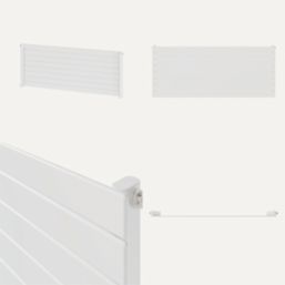 Flomasta  578mm x 1400mm 2910BTU White Horizontal Designer Radiator
