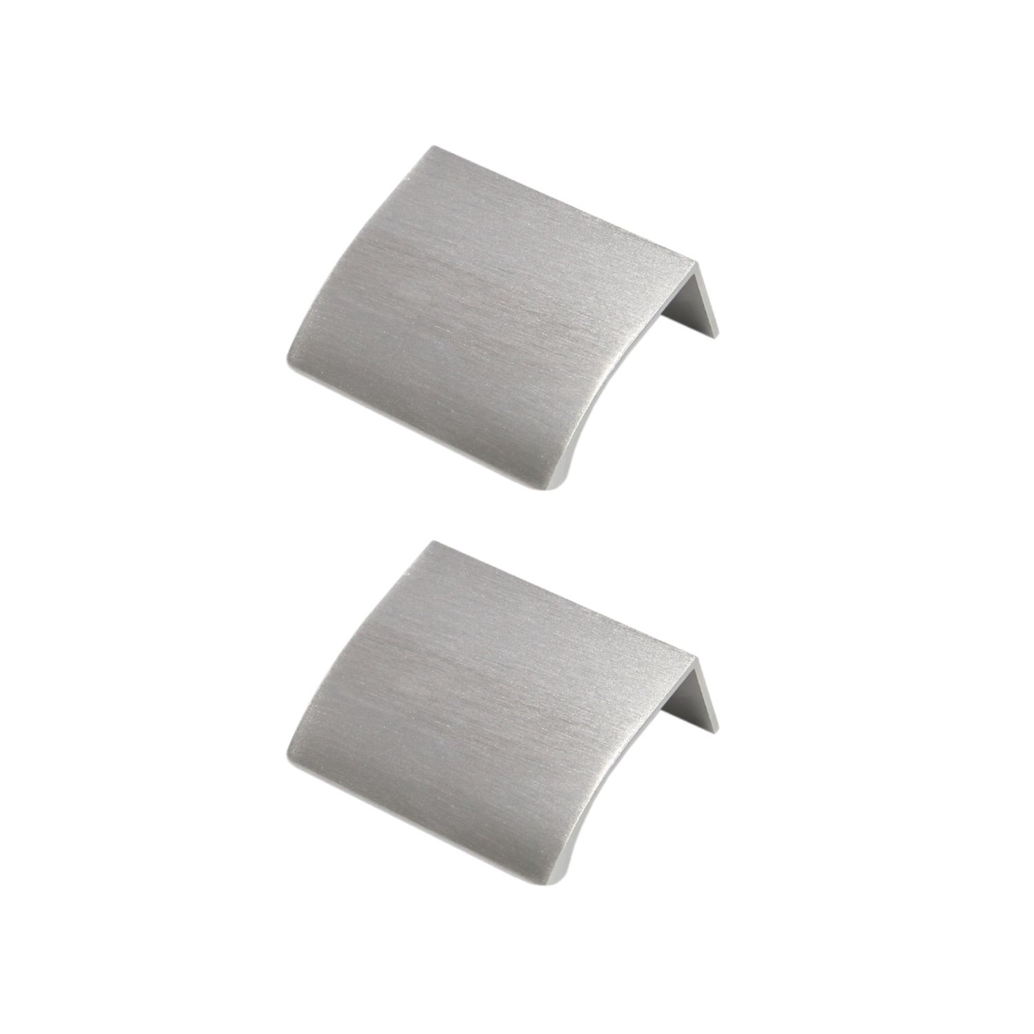 Essentials Pequin Strip Cabinet Handle Brushed Nickel 50mm 2 Pieces (748AA)