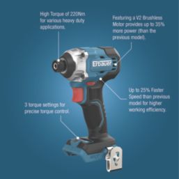 Erbauer  18V 3 x 4.0Ah Li-Ion EXT Brushless Cordless 6-Piece Kit