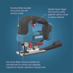 Erbauer  18V 3 x 4.0Ah Li-Ion EXT Brushless Cordless 6-Piece Kit