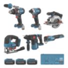 Erbauer  18V 3 x 4.0Ah Li-Ion EXT Brushless Cordless 6-Piece Kit