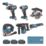 Erbauer  18V 3 x 4.0Ah Li-Ion EXT Brushless Cordless 6-Piece Kit