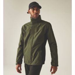 Regatta Matt II Waterproof & Breathable Jacket Olive Night / Black Large Size 48.4" Chest