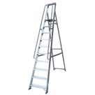 Lyte Aluminium 3.25m 10 Step Platform Step Ladder With Handrail