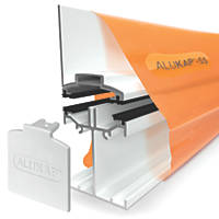 ALUKAP-SS White  Self-Support Wall Bar 60mm x 4800mm