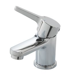 Highlife Bathrooms Etive Chrome 107.5mm Cloakroom Lever Mono Basin Mixer Tap  With Clicker Waste